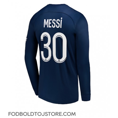 Paris Saint-Germain Lionel Messi #30 Hjemmebanetrøje 2022-23 Langærmet